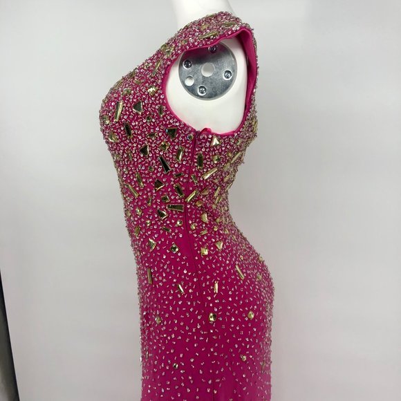 Vintage Gorgeous Formal Event Maxi Gown Pink 0 - Picture 6 of 14